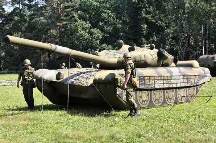 罗源部队充气坦克